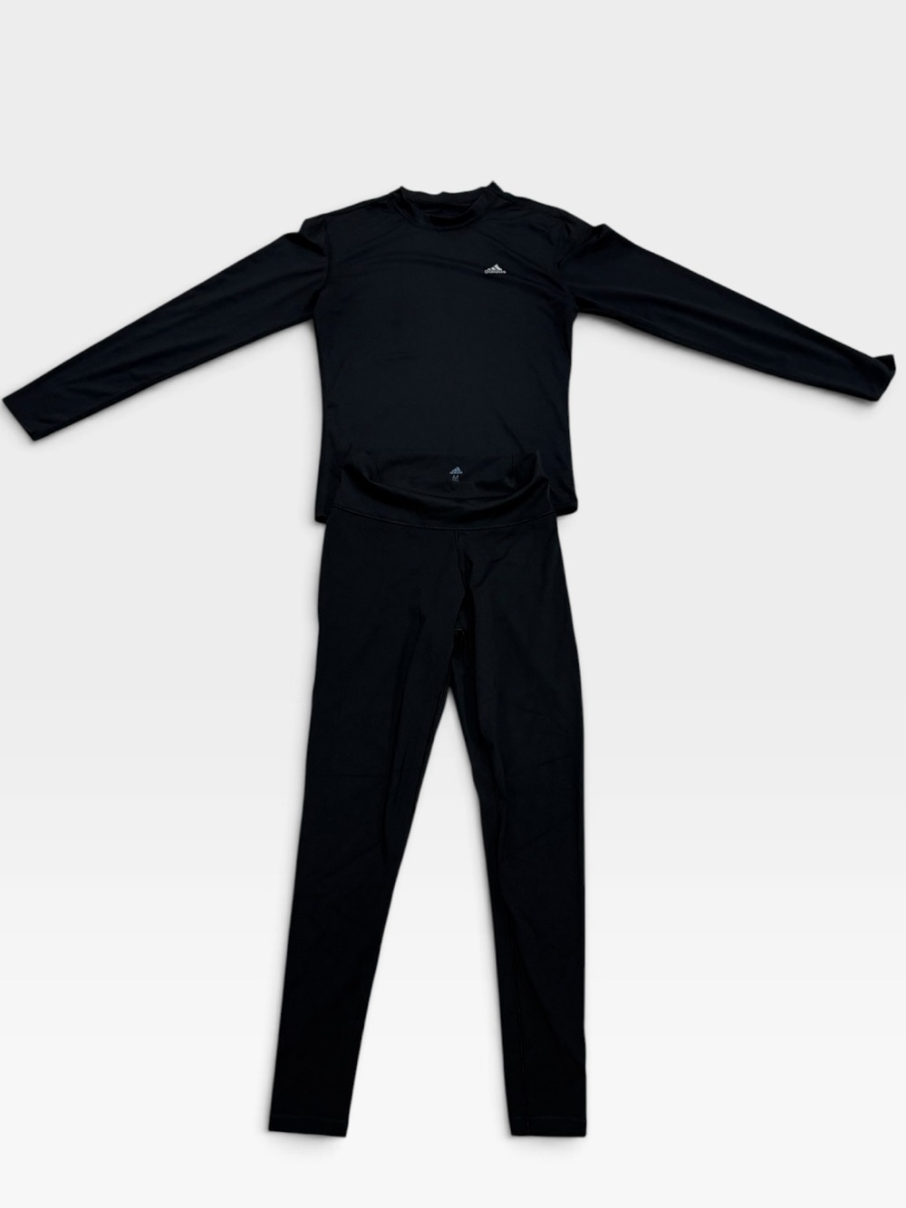 Women’s Adidas Black Athletic Set - Long Sleeve “dry-fit”  Top and Leggings